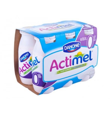 actimel natural danone 12 unds.