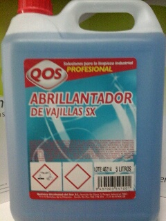 abrillantador de vajillas q.o.s 5 lt