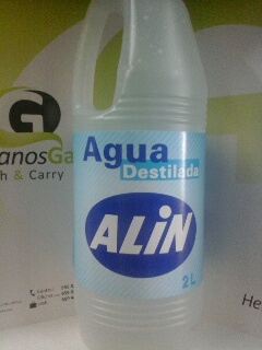 agua destilada alin 2 lt.