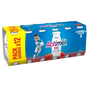 actimel fresa danone 12 unds.
