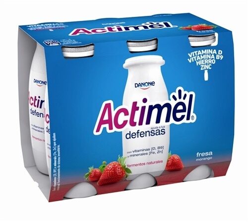 actimel fresa 0% danone pack 6