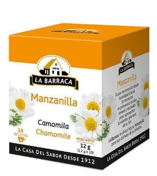manzanilla camomila la barraca 10 sobres
