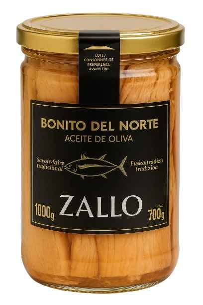 bonito del norte lomo ac. oliva zallo 1.050 gr.