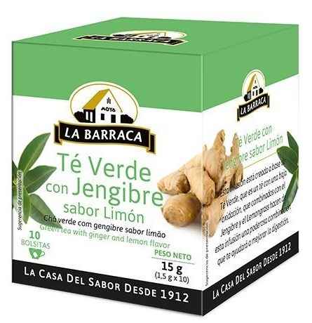 te verde, jengibre y limon la barraca
