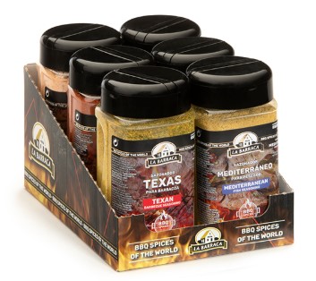 pack 6 botes minis barraca especias del mundo 1220g